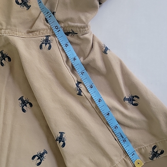 IZOD Men's Shorts Saltwater washed classics 42 Waist Beige with Navy Lob… - Picture 4 of 10